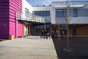 curtain walling for school building